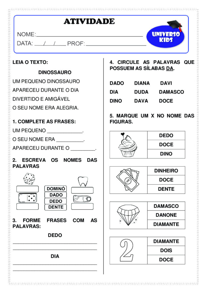 Atividades de formar palavras em PDF - sílabas — p2 | Atividades Educação Infantil (ensinoja.com.br)