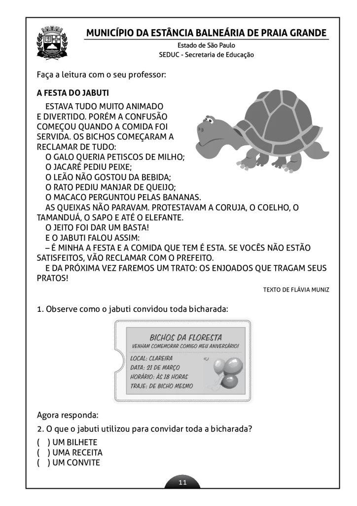 Atividades de língua portuguesa para o 2º ano — p8 | Atividades Educação Infantil (ensinoja.com.br)