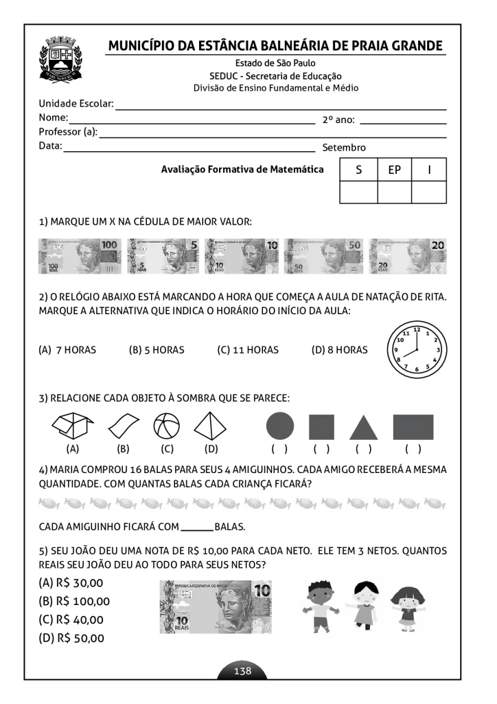 Atividades de língua portuguesa para o 2º ano — p135 | Atividades Educação Infantil (ensinoja.com.br)