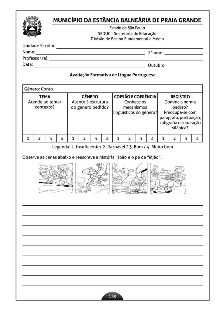 Atividades de língua portuguesa para o 2º ano — p136 | Atividades Educação Infantil (ensinoja.com.br)