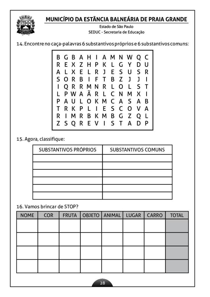 Atividades de língua portuguesa para o 2º ano — p25 | Atividades Educação Infantil (ensinoja.com.br)