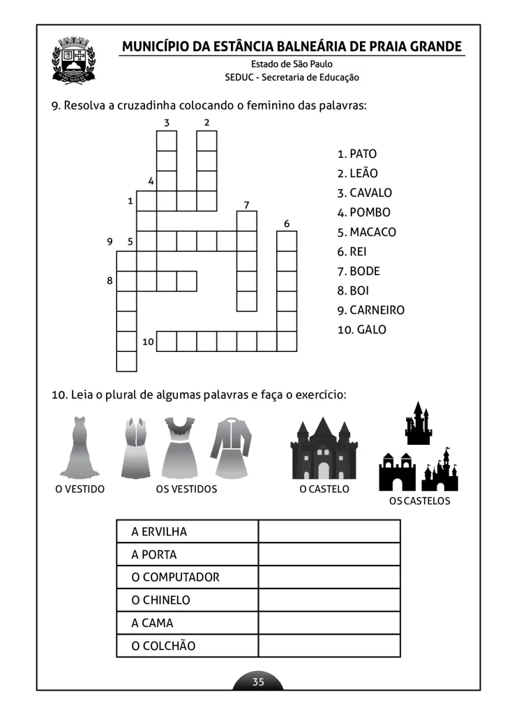 Atividades de língua portuguesa para o 2º ano — p32 | Atividades Educação Infantil (ensinoja.com.br)