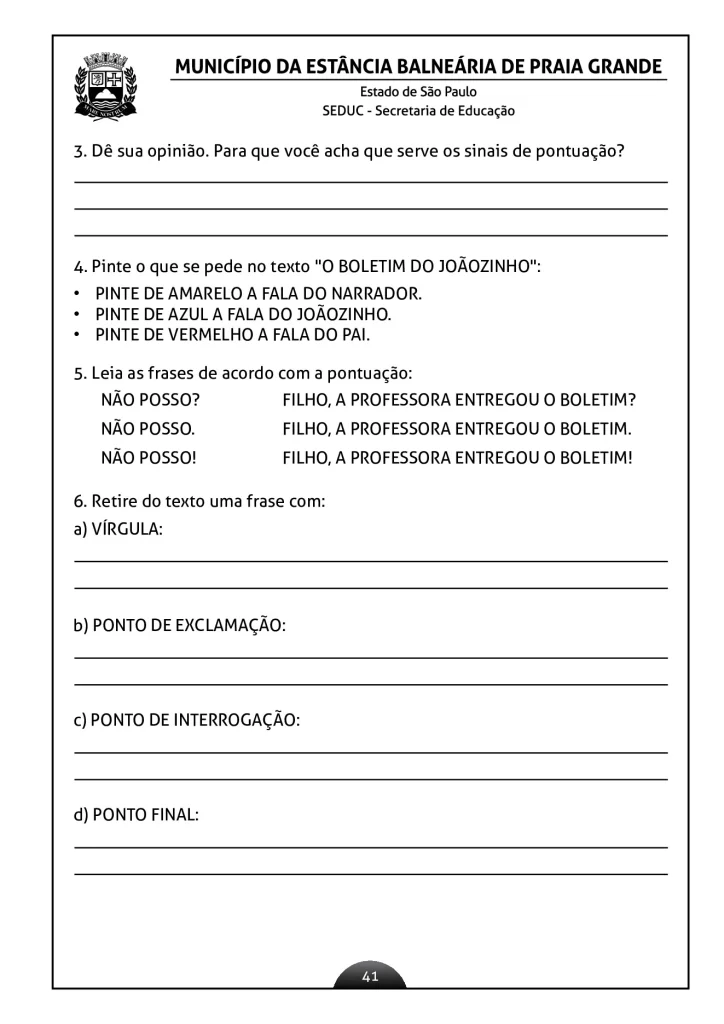 Atividades de língua portuguesa para o 2º ano — p38 | Atividades Educação Infantil (ensinoja.com.br)