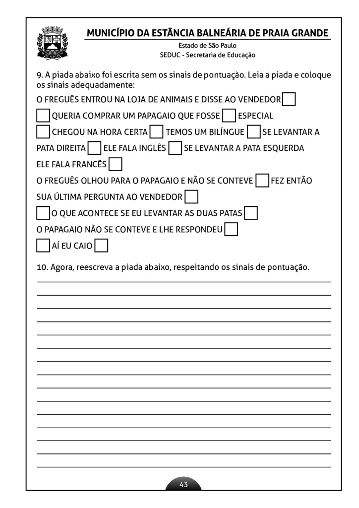 Atividades de língua portuguesa para o 2º ano — p40 | Atividades Educação Infantil (ensinoja.com.br)
