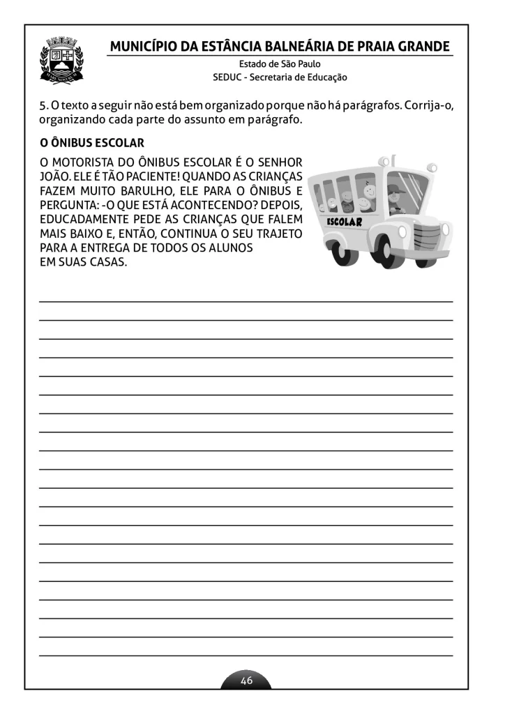 Atividades de língua portuguesa para o 2º ano — p43 | Atividades Educação Infantil (ensinoja.com.br)