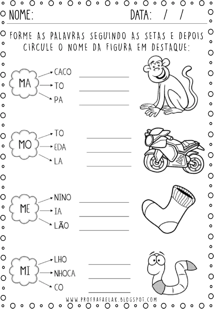 Atividades de Reforço: Alfabetização para Imprimir (PDF) — p20 | Atividades Educação Infantil (ensinoja.com.br)