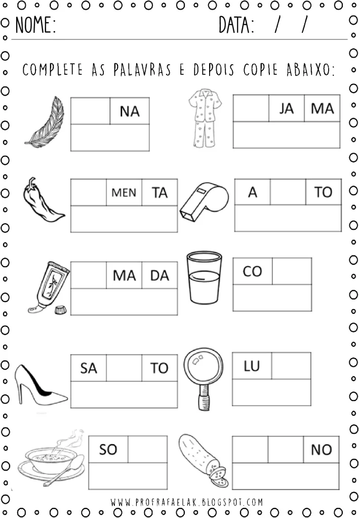 Atividades de Reforço: Alfabetização para Imprimir (PDF) — p24 | Atividades Educação Infantil (ensinoja.com.br)