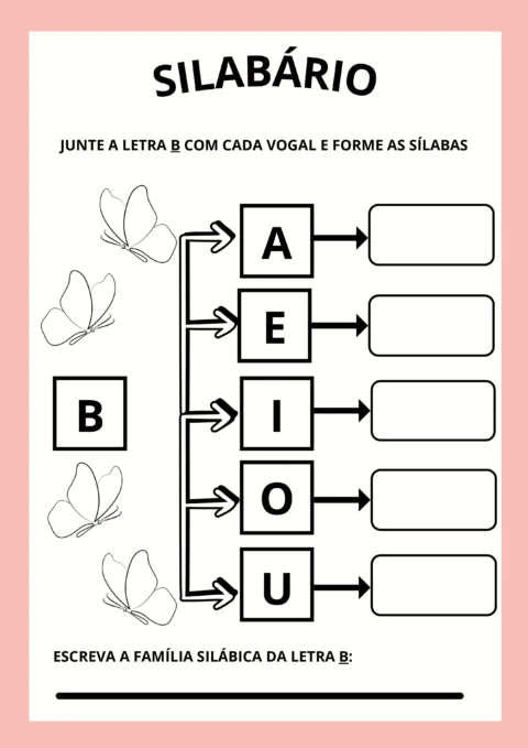 Atividades de silabário para crianças — p1 | Atividades Educação Infantil (ensinoja.com.br)
