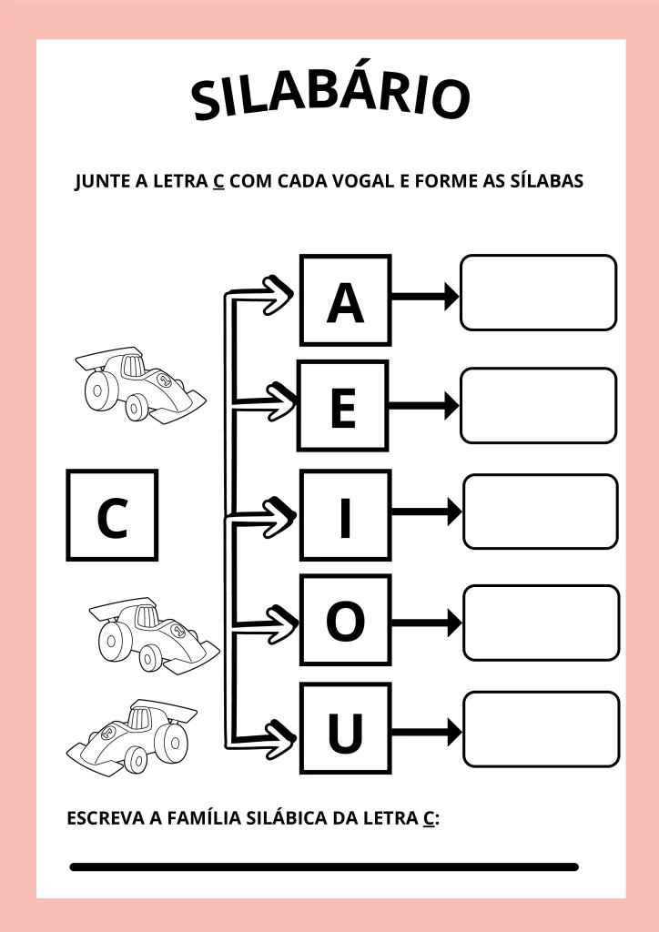 Atividades de silabário para crianças — p2 | Atividades Educação Infantil (ensinoja.com.br)