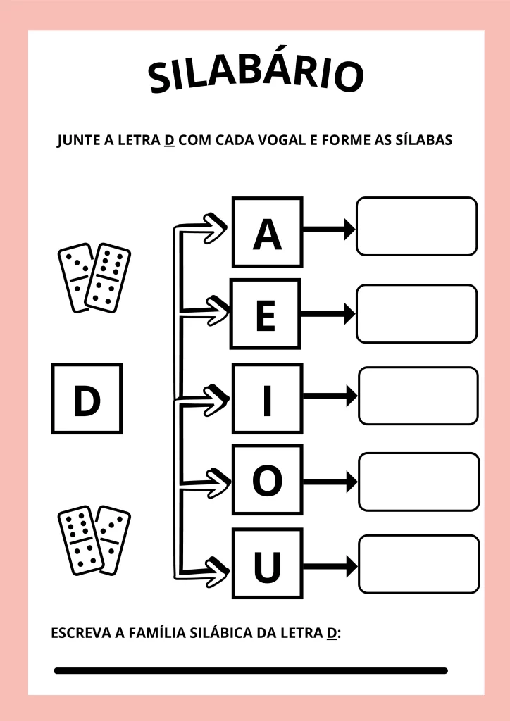 Atividades de silabário para crianças — p3 | Atividades Educação Infantil (ensinoja.com.br)