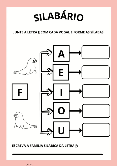 Atividades de silabário para crianças — p4 | Atividades Educação Infantil (ensinoja.com.br)