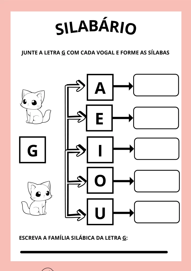 Atividades de silabário para crianças — p5 | Atividades Educação Infantil (ensinoja.com.br)