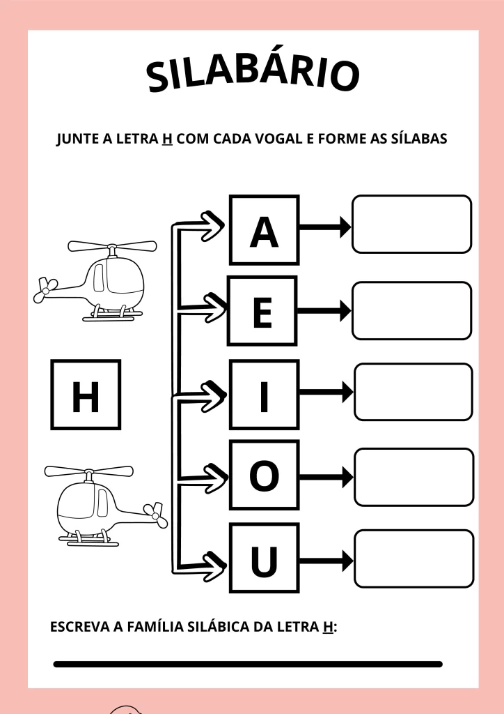 Atividades de silabário para crianças — p6 | Atividades Educação Infantil (ensinoja.com.br)