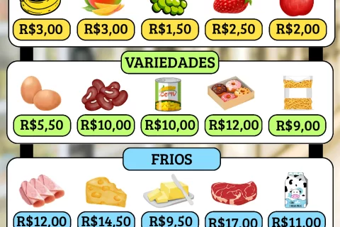 Atividades de troco e gasto em mercearia — p1 | Atividades Educação Infantil (ensinoja.com.br)