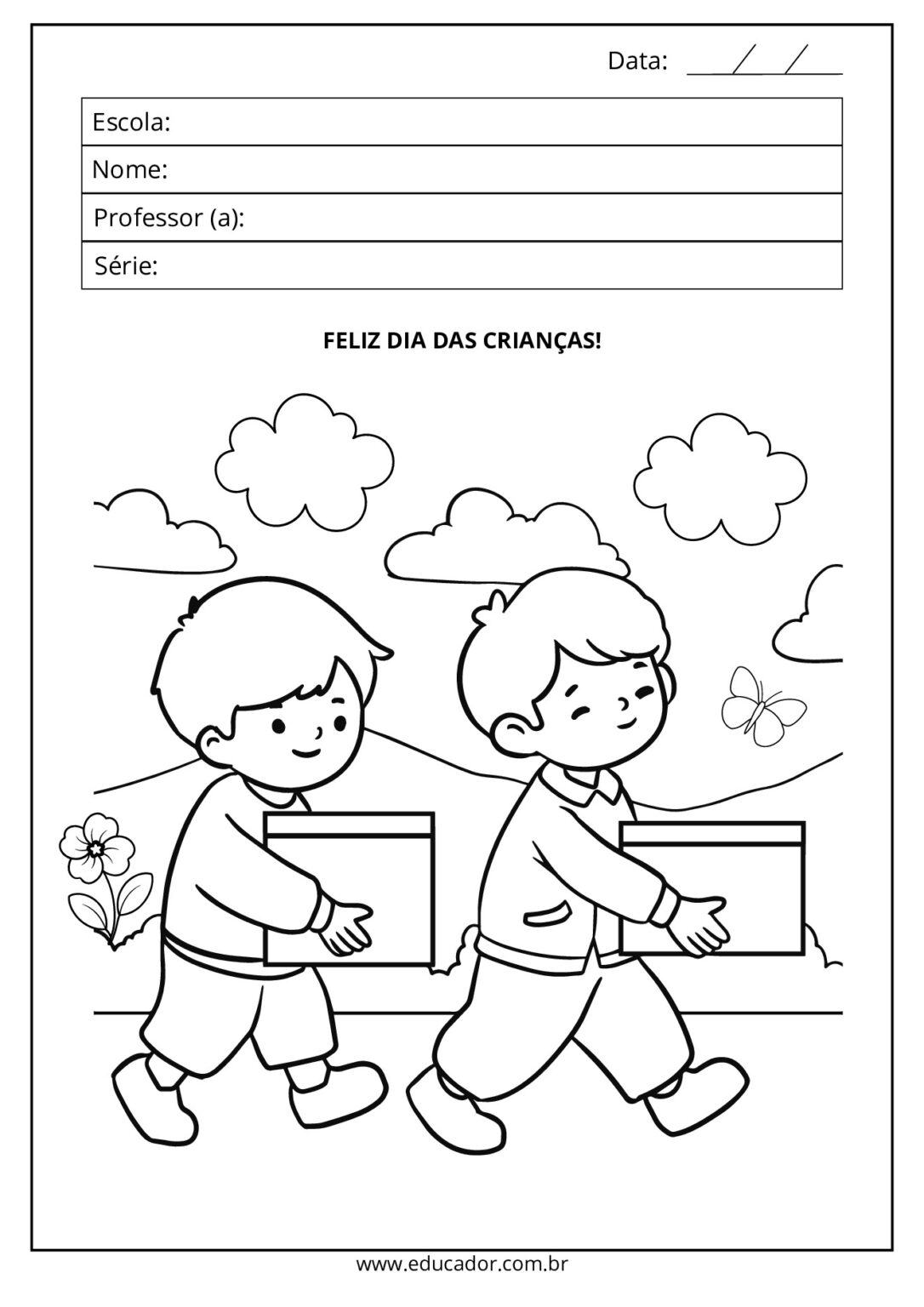 Atividades do Dia das Crianças para imprimir em PDF - Atividades ...