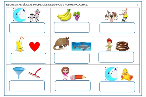Atividades lúdicas para aprender sílabas — p1 | Atividades Educação Infantil (ensinoja.com.br)