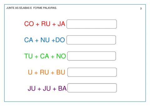 Atividades lúdicas para aprender sílabas — p3 | Atividades Educação Infantil (ensinoja.com.br)