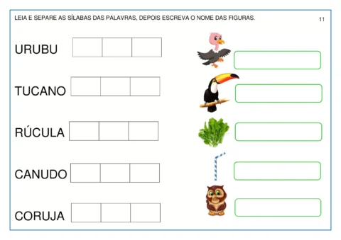 Atividades lúdicas para aprender sílabas — p11 | Atividades Educação Infantil (ensinoja.com.br)