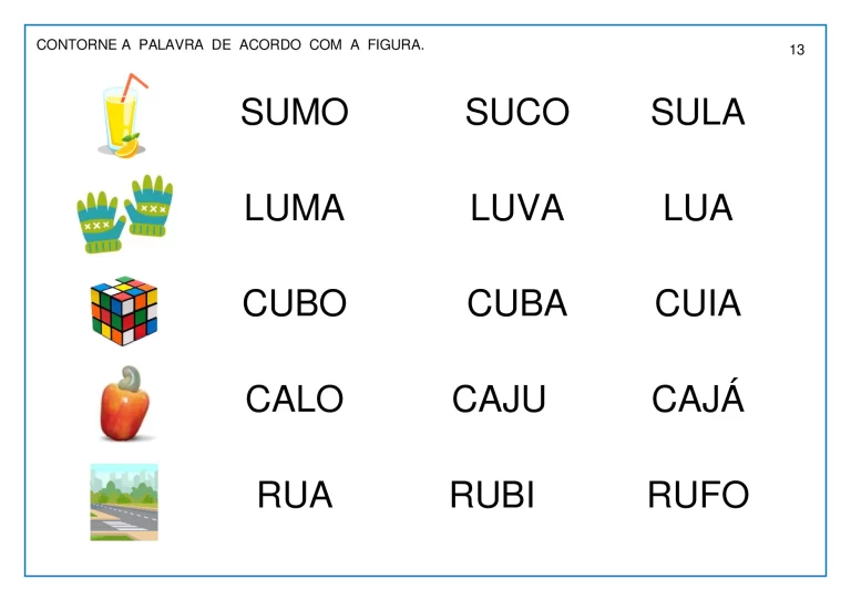 Atividades lúdicas para aprender sílabas — p13 | Atividades Educação Infantil (ensinoja.com.br)