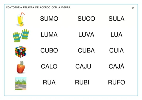Atividades lúdicas para aprender sílabas — p13 | Atividades Educação Infantil (ensinoja.com.br)
