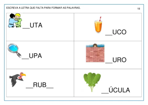 Atividades lúdicas para aprender sílabas — p18 | Atividades Educação Infantil (ensinoja.com.br)
