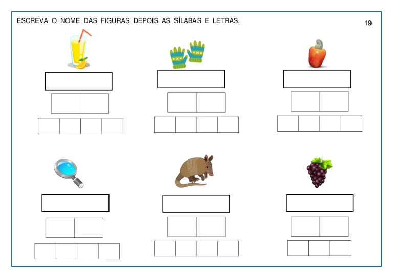 Atividades lúdicas para aprender sílabas — p19 | Atividades Educação Infantil (ensinoja.com.br)