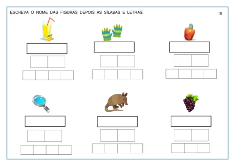 Atividades lúdicas para aprender sílabas — p19 | Atividades Educação Infantil (ensinoja.com.br)