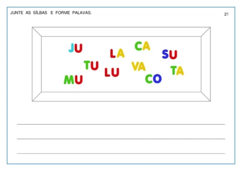 Atividades lúdicas para aprender sílabas — p21 | Atividades Educação Infantil (ensinoja.com.br)