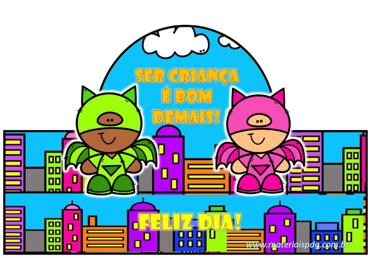 Várias coroas para o Dia das Crianças