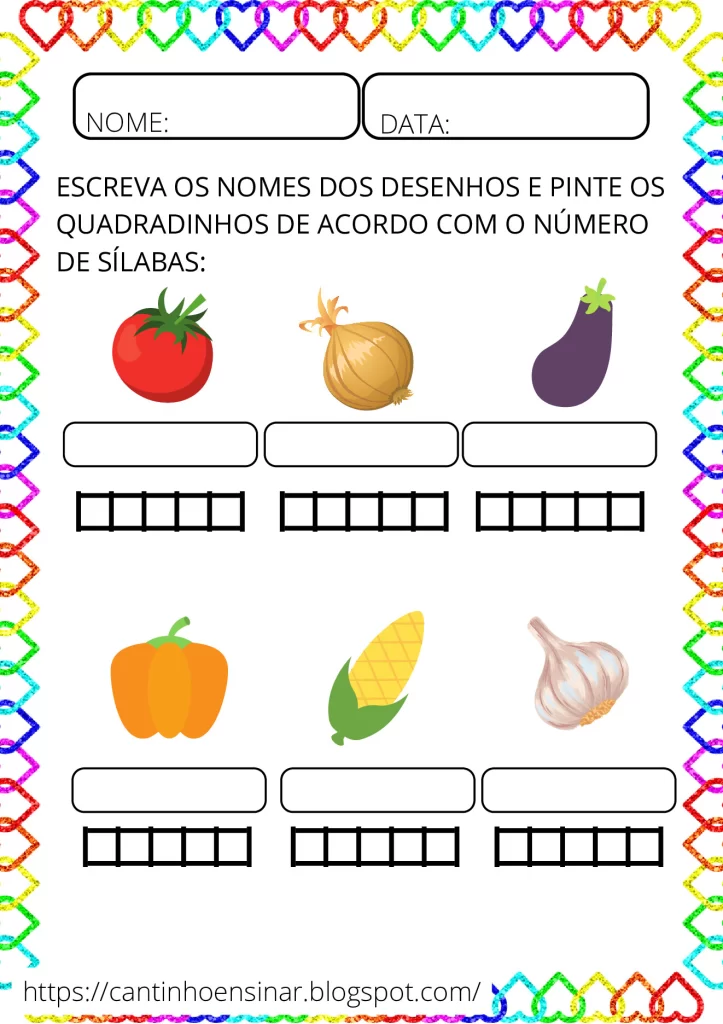 Atividades lúdicas para o ensino de sílabas — p2 | Atividades Educação Infantil (ensinoja.com.br)