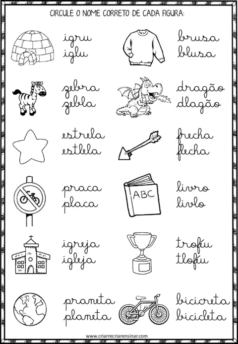 Atividades lúdicas para o ensino de sílabas — p6 | Atividades Educação Infantil (ensinoja.com.br)