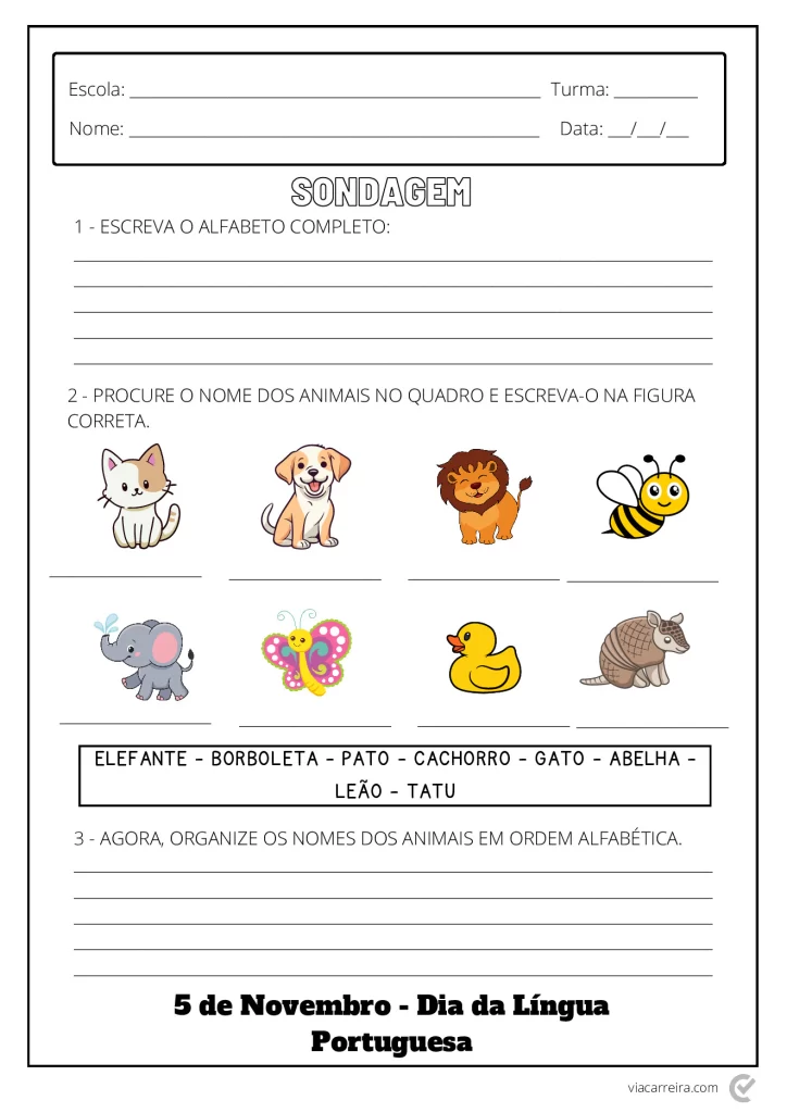 Atividades para o Dia da Língua Portuguesa em PDF — p1 | Atividades Educação Infantil (ensinoja.com.br)