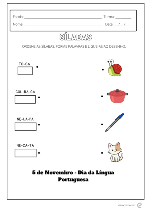Atividades para o Dia da Língua Portuguesa em PDF — p4 | Atividades Educação Infantil (ensinoja.com.br)