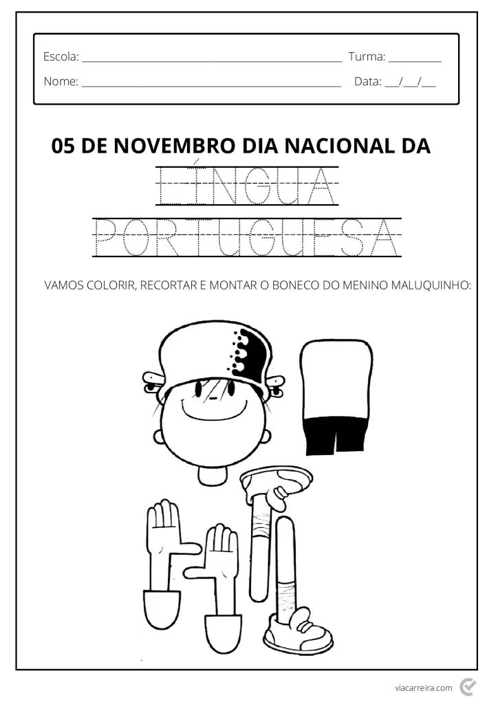 Atividades para o Dia da Língua Portuguesa em PDF — p7 | Atividades Educação Infantil (ensinoja.com.br)