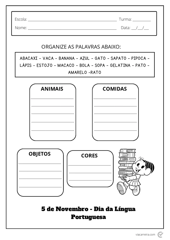 Atividades para o Dia da Língua Portuguesa em PDF — p9 | Atividades Educação Infantil (ensinoja.com.br)