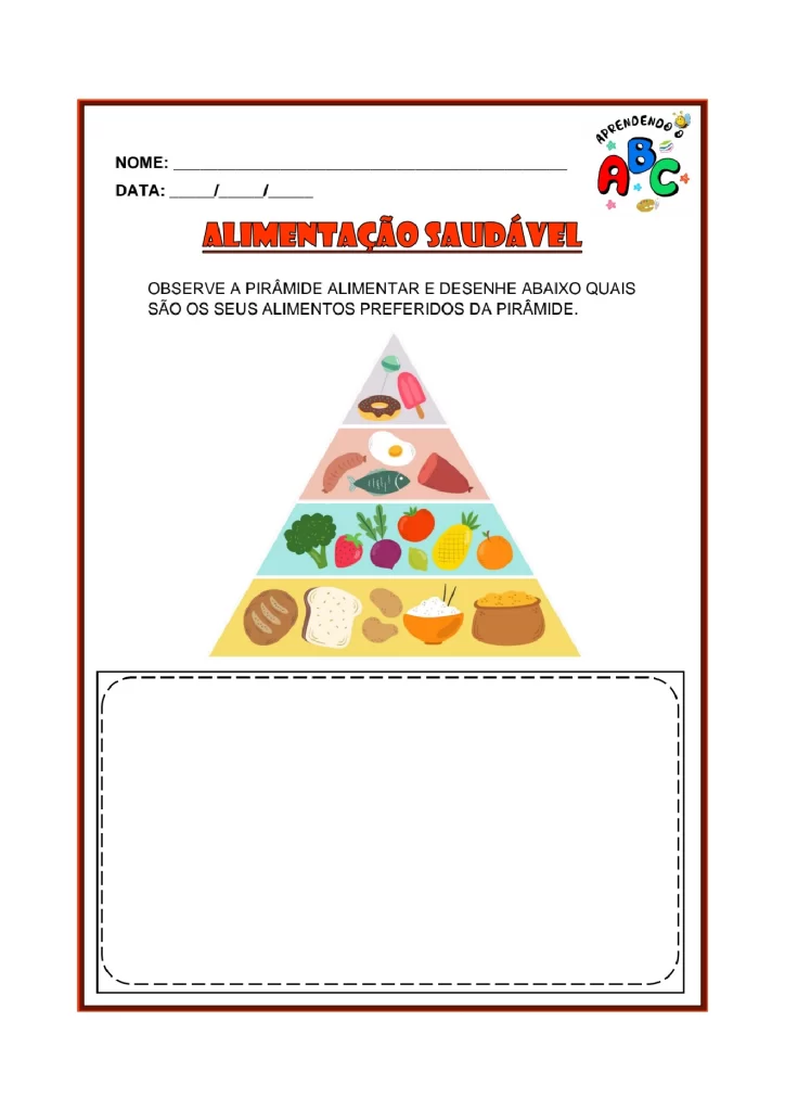 Atividades sobre alimentação saudável para crianças — p11 | Atividades Educação Infantil (ensinoja.com.br)