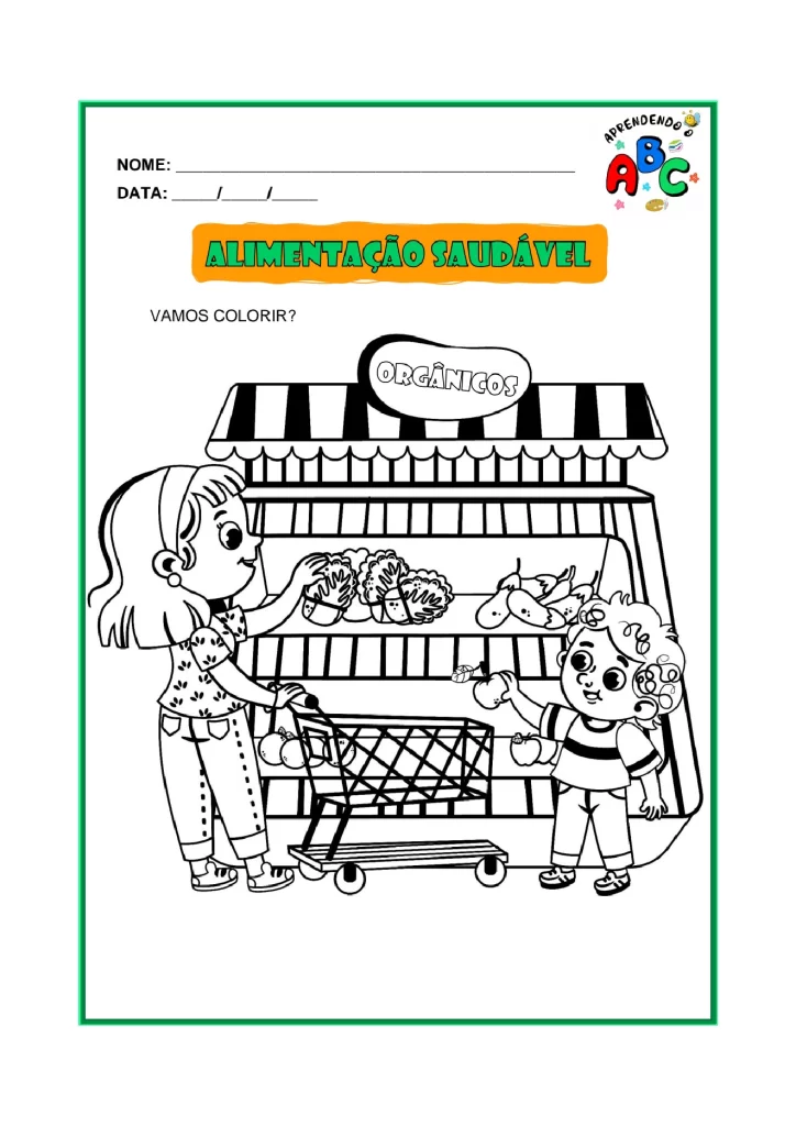 Atividades sobre alimentação saudável para crianças — p16 | Atividades Educação Infantil (ensinoja.com.br)