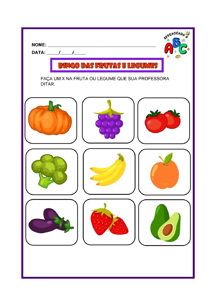 Atividades sobre alimentação saudável para crianças — p28 | Atividades Educação Infantil (ensinoja.com.br)