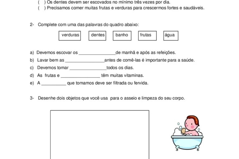Atividades sobre alimentação saudável para o 3° ao 5° ano — p1 | Atividades Educação Infantil (ensinoja.com.br)
