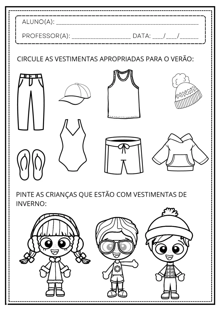 Atividades sobre as Estações do Ano para Imprimir e Colorir - PDF Grátis — p7 | Atividades Educação Infantil (ensinoja.com.br)