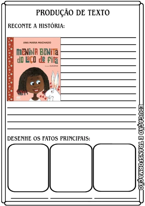 Atividades sobre Menina Bonita do Laço de Fita — p9 | Atividades Educação Infantil (ensinoja.com.br)