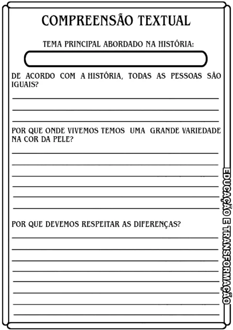 Atividades sobre Menina Bonita do Laço de Fita — p10 | Atividades Educação Infantil (ensinoja.com.br)