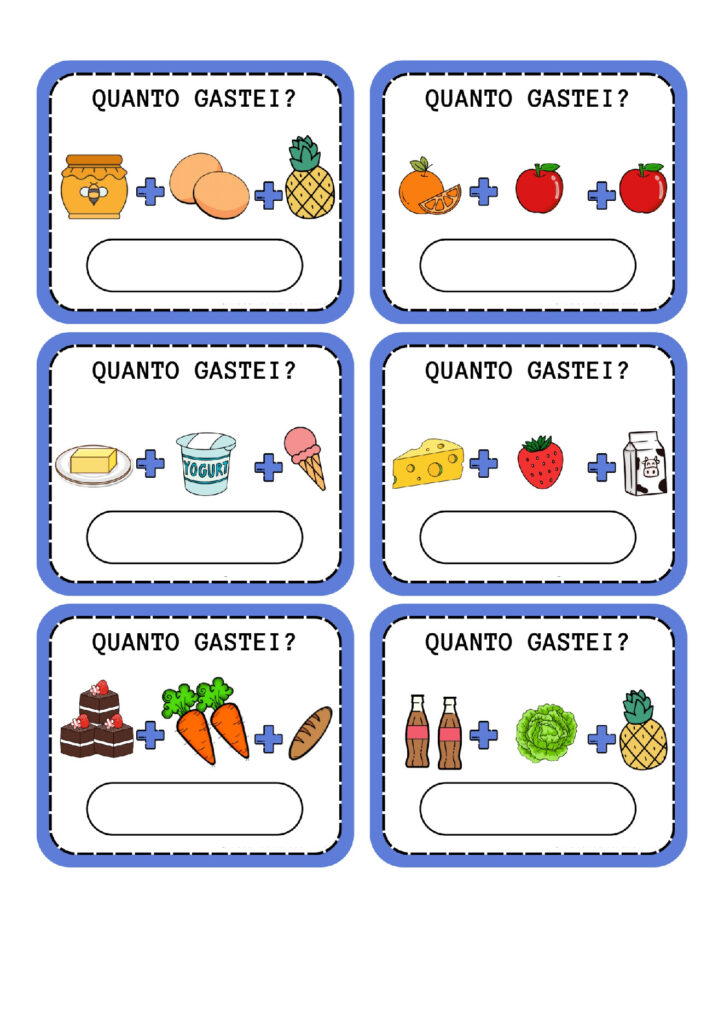 Atividades sobre sistema monetário: minhas compras — p3 | Atividades Educação Infantil (ensinoja.com.br)