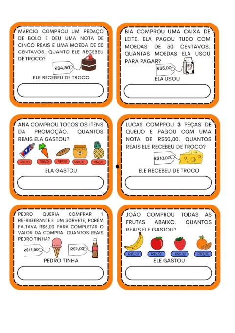 Atividades sobre sistema monetário: minhas compras — p10 | Atividades Educação Infantil (ensinoja.com.br)