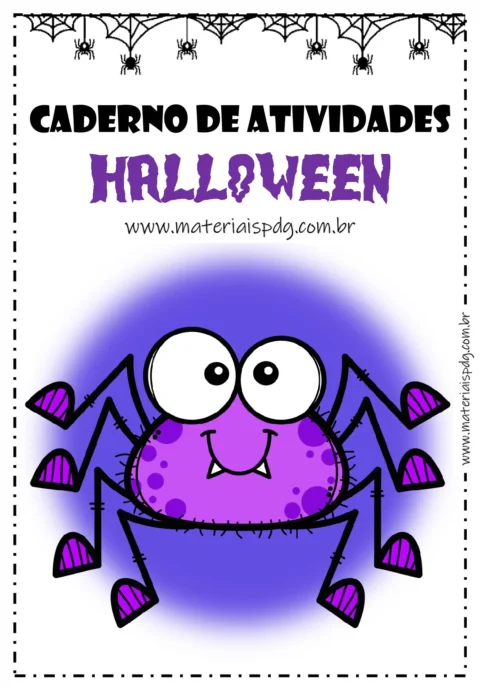 Caderno de atividades Halloween para crianças