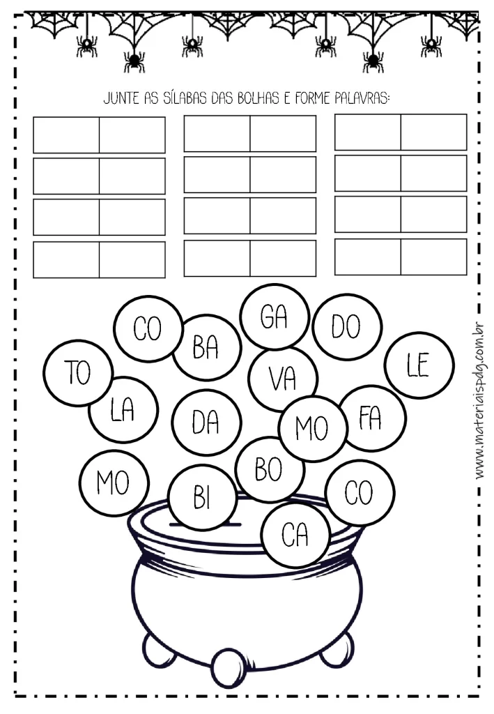 Caderno de atividades Halloween para crianças — p3 | Atividades Educação Infantil (ensinoja.com.br)