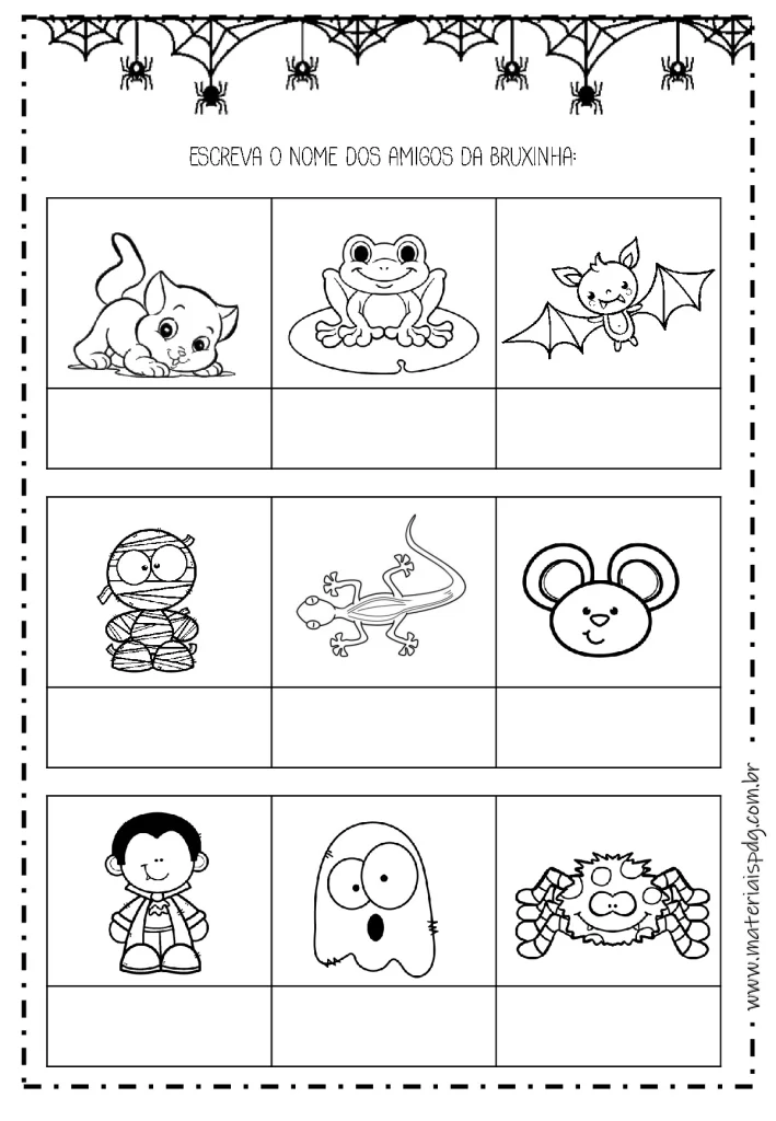 Caderno de atividades Halloween para crianças — p8 | Atividades Educação Infantil (ensinoja.com.br)