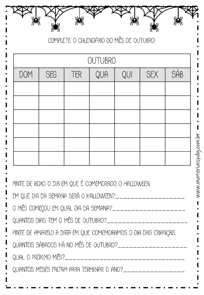 Caderno de atividades Halloween para crianças — p14 | Atividades Educação Infantil (ensinoja.com.br)