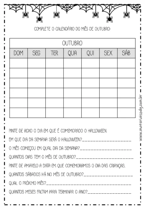 Caderno de atividades Halloween para crianças — p14 | Atividades Educação Infantil (ensinoja.com.br)