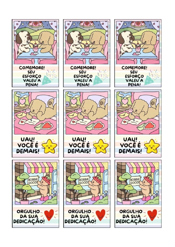 Cartões de incentivo e celebração para crianças — p1 | Atividades Educação Infantil (ensinoja.com.br)